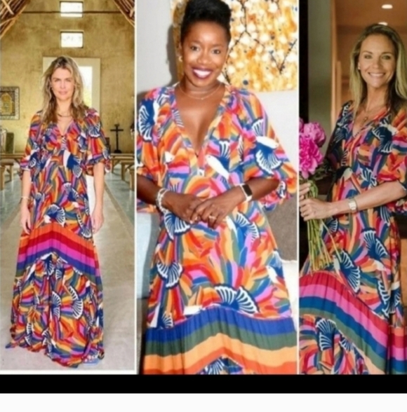 Farm Rio Rainbow Toucans Maxidress - Picture 4 of 5